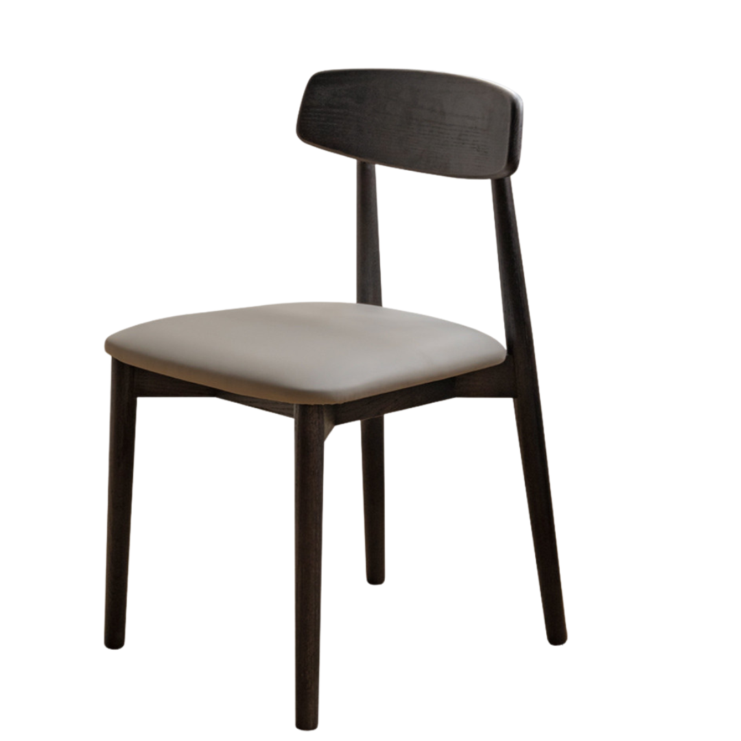 Set 4 pcs Black Walnut, White Ash, Ash, Oak, Cherry, Beech, Solid Rubberwood Dining Chair