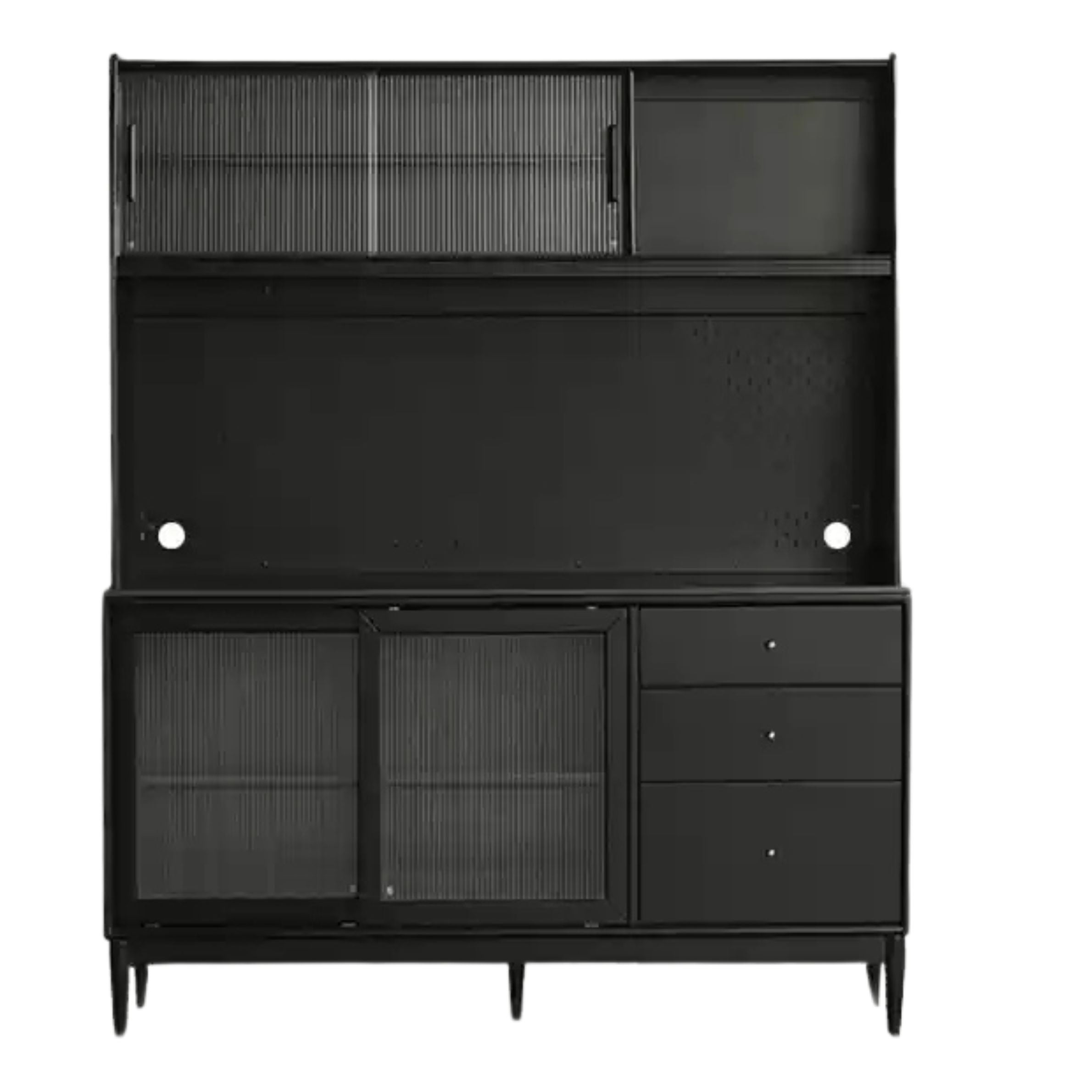 Solid Rubberwood Restaurant Modern Sideboard