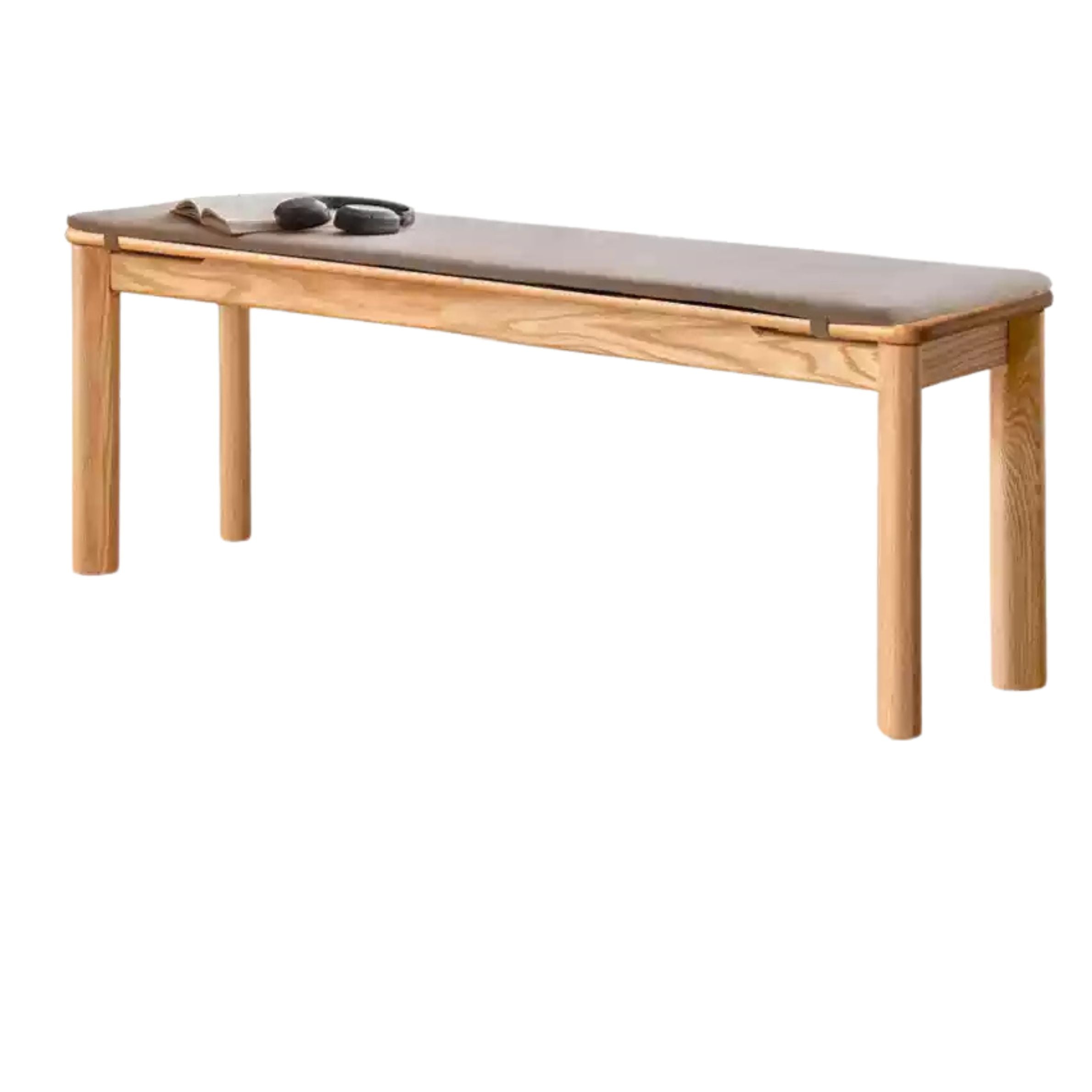 Ash, Oak Solid Wood Modern Long Bench