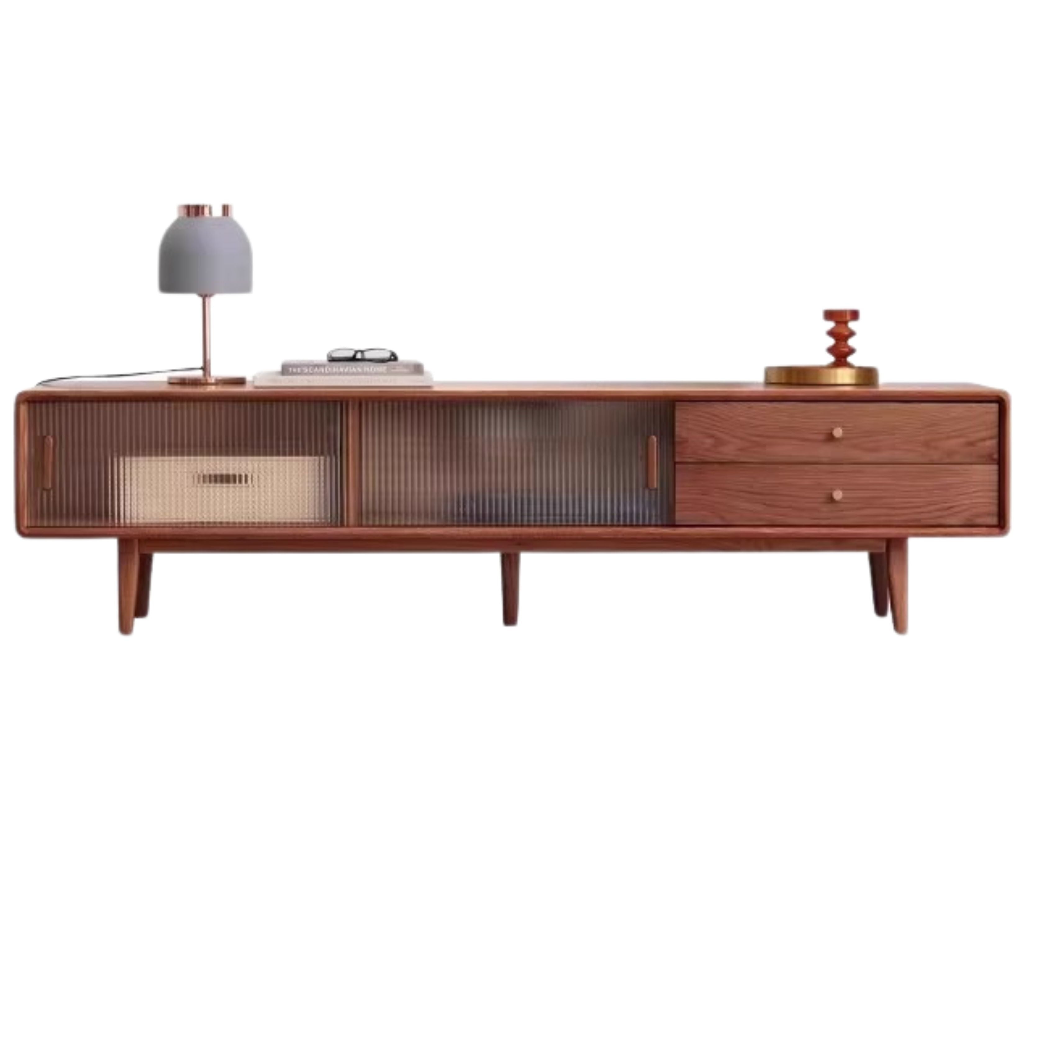 Oak Solid Wood Nordic Modern TV Stand