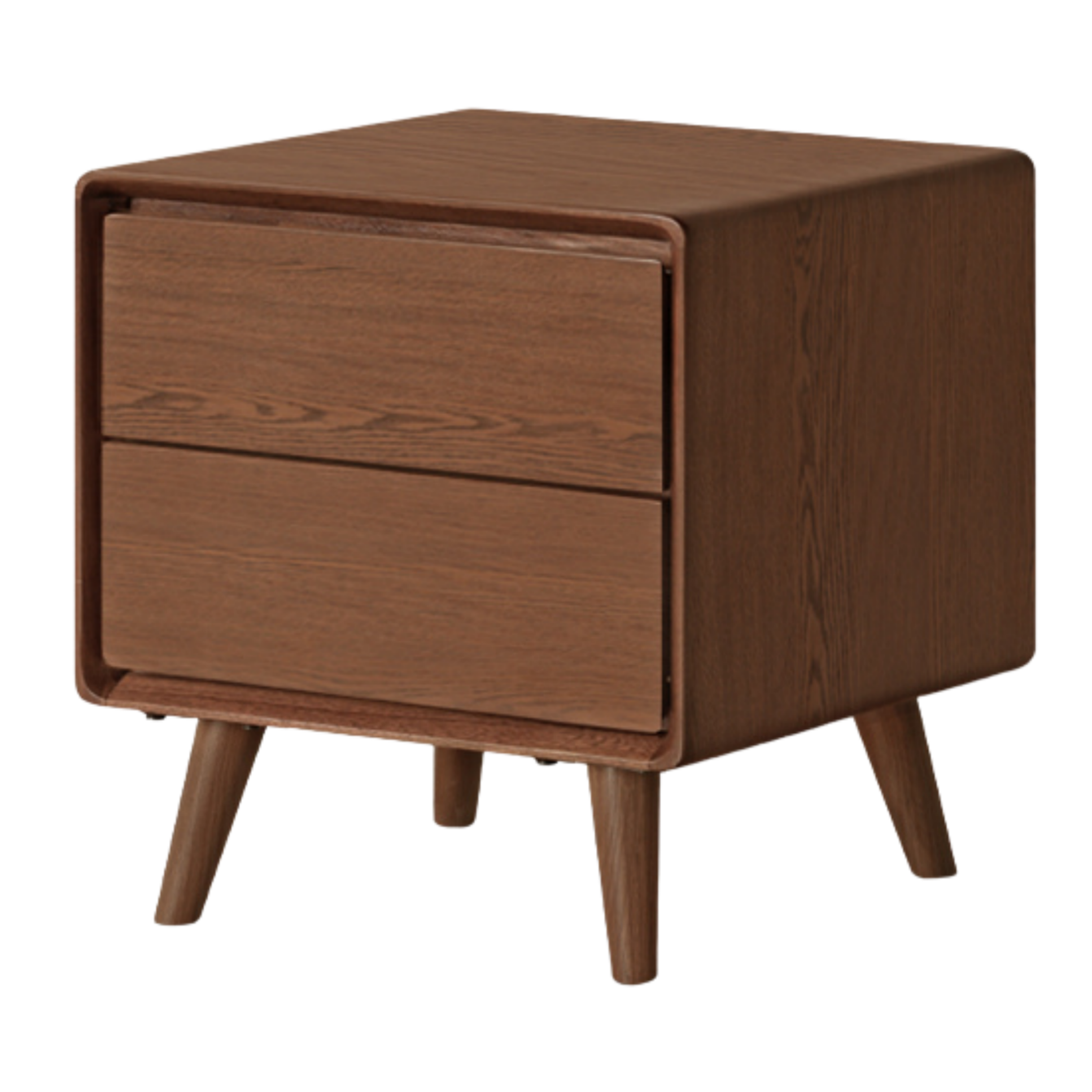 Black Walnut, Ash, Oak Solid Wood Classic Nightstand.