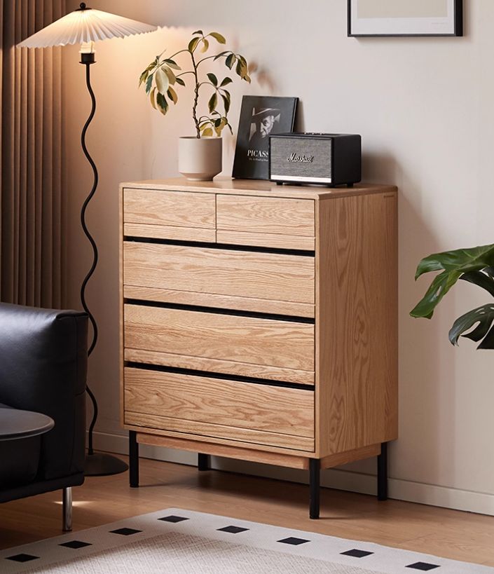 Oak Solid Wood Chest of Drawers
