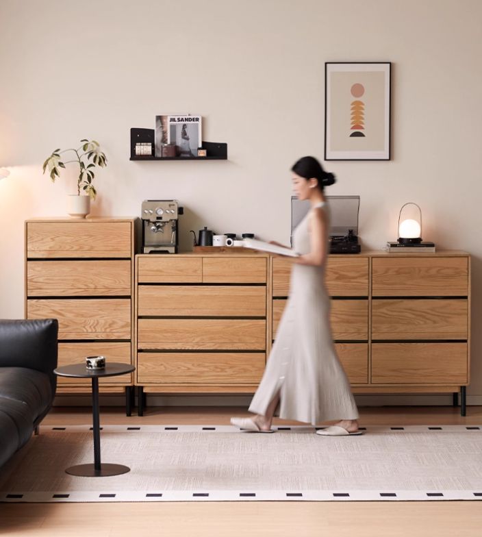 Oak Solid Wood Chest of Drawers