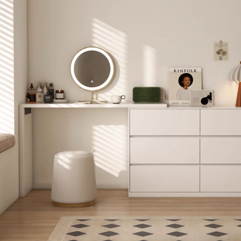 Poplar Solid Wood Makeup Table and Stretchable Vanity Table.