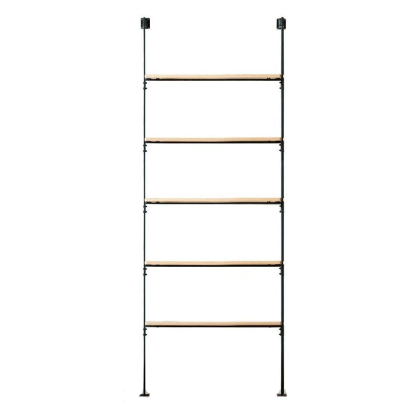 Oak, Poplar Solid Wood Industrial Style Multi-layer Storage Rack