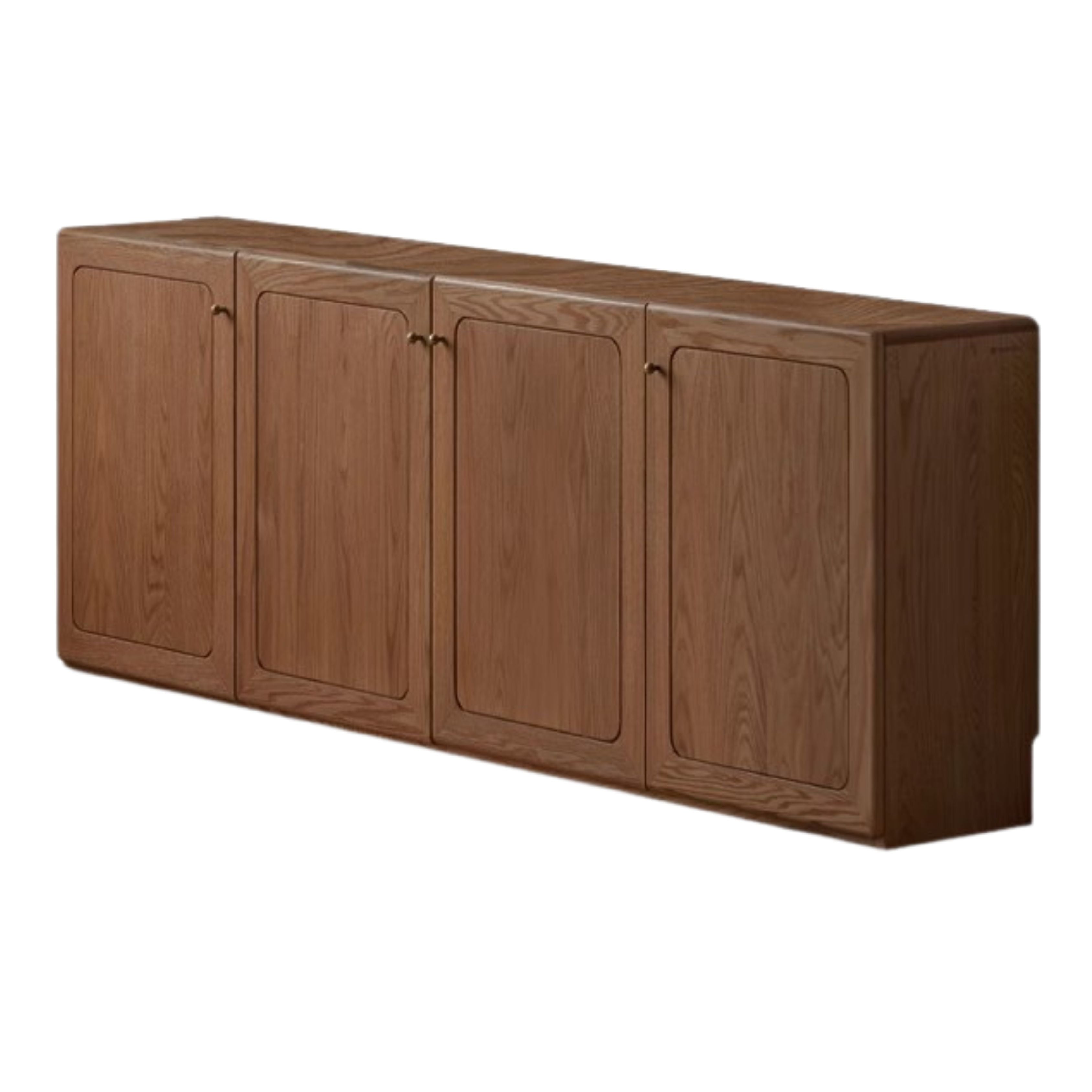 Oak Solid Wood Modern Floor Storage TV Cabinet.