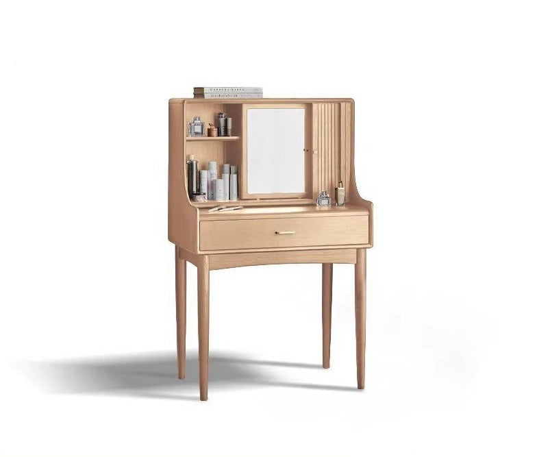 Oak, Ash solid wood dressing table bedroom high-end retro piano"