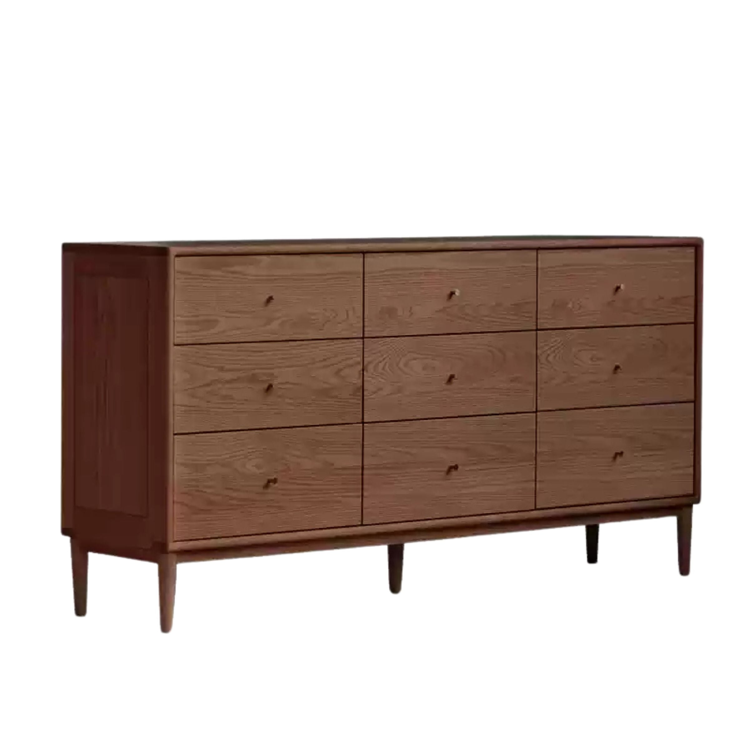 Oak Solid Wood Modern Chest of Drawers