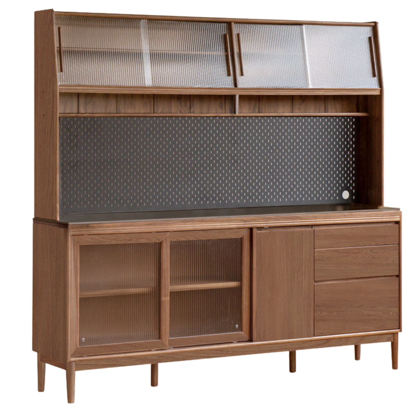 Black Walnut, Oak, Sandalwood, Ash, White Ash Solid Wood Rock Board Sideboard