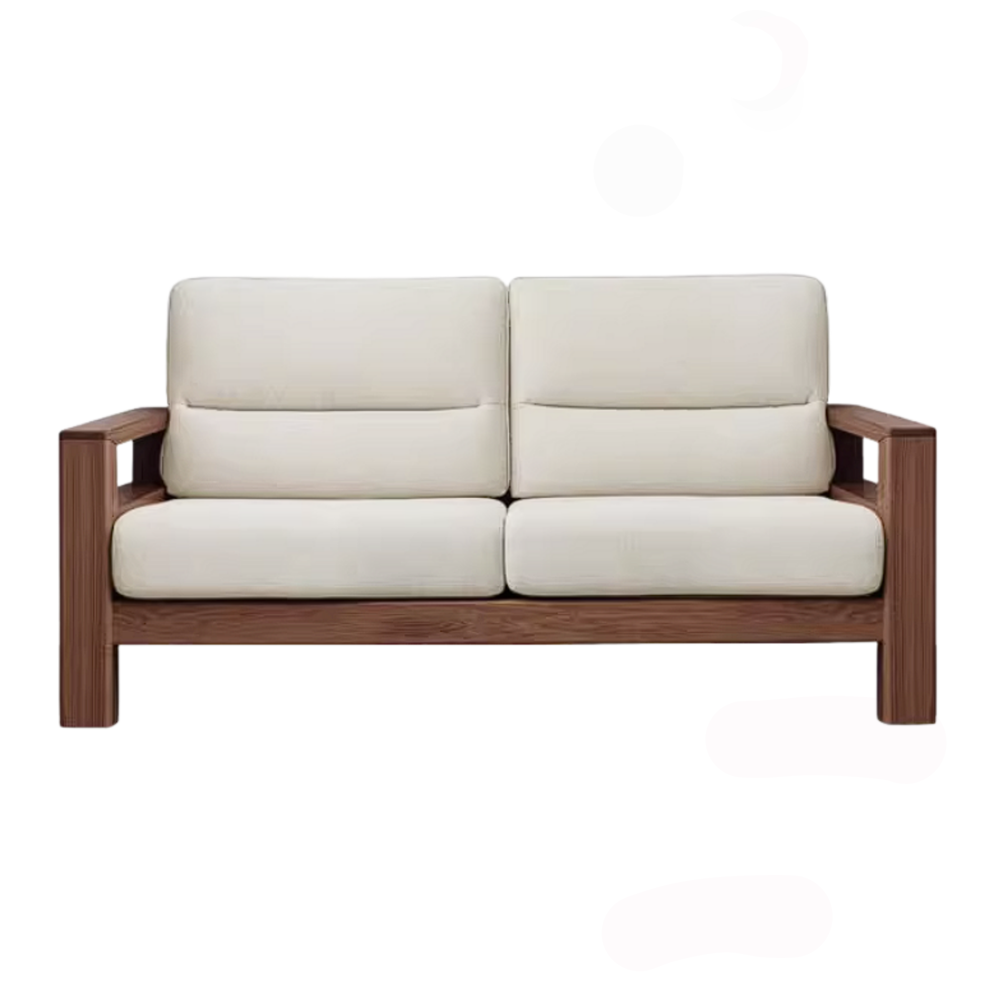 Black Walnut, Ash, Golden Sandalwood Solid Wood Corner Sofa with Fabric Upholstery
