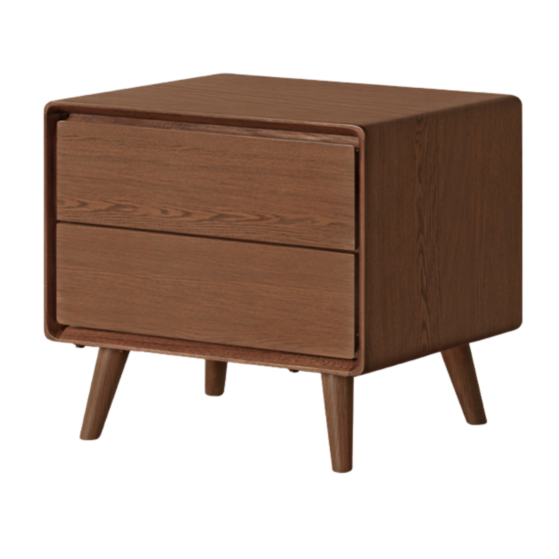 Black Walnut, Ash, Oak Solid Wood Classic Nightstand.