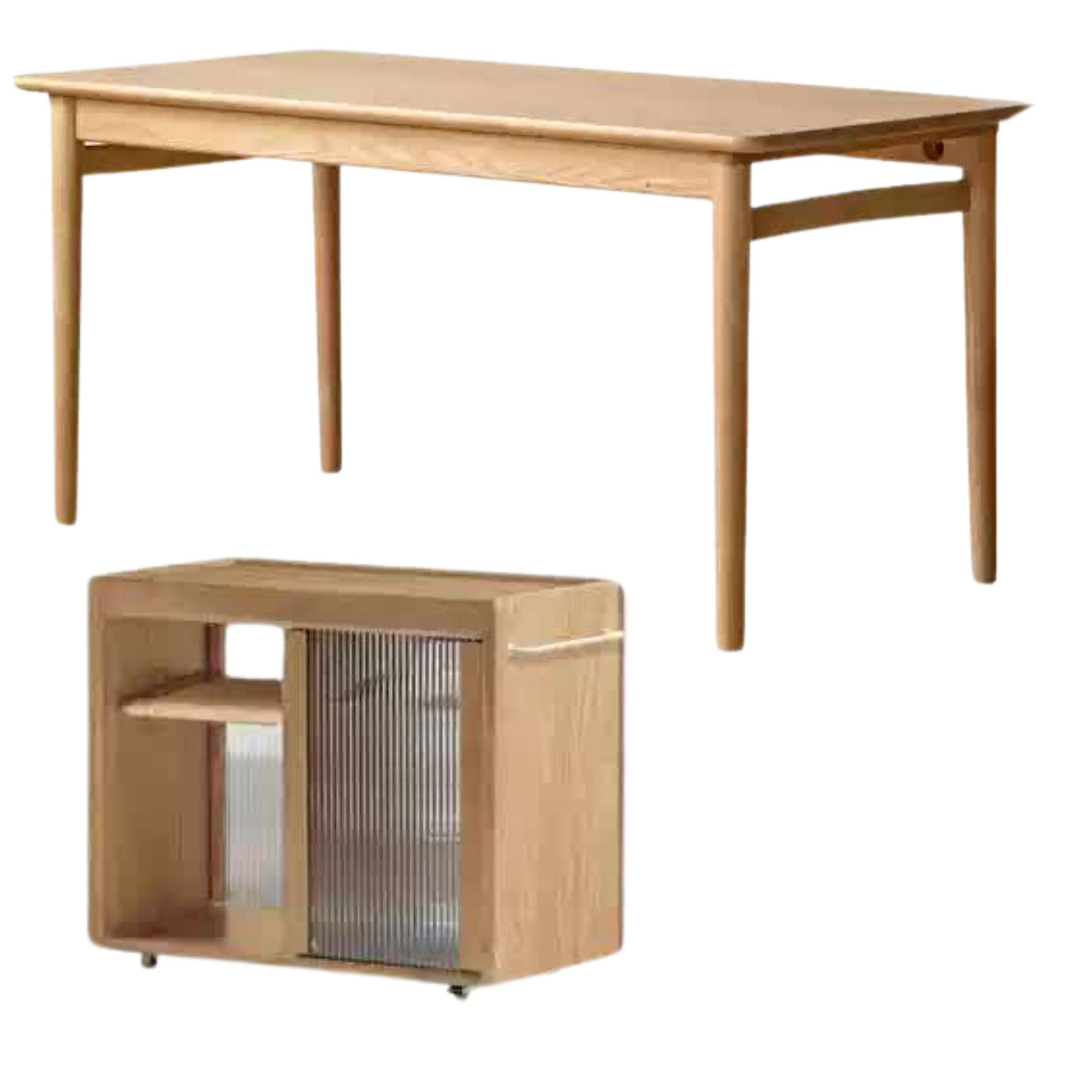Ash Solid Wood Modern Dual-Purpose Tea Table.