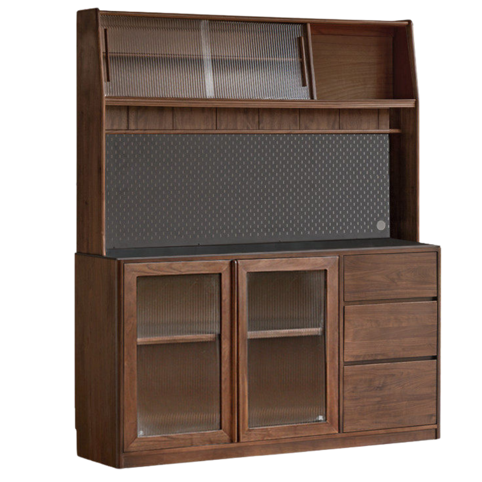 Black Walnut Solid Wood Sideboard Hole Storage
