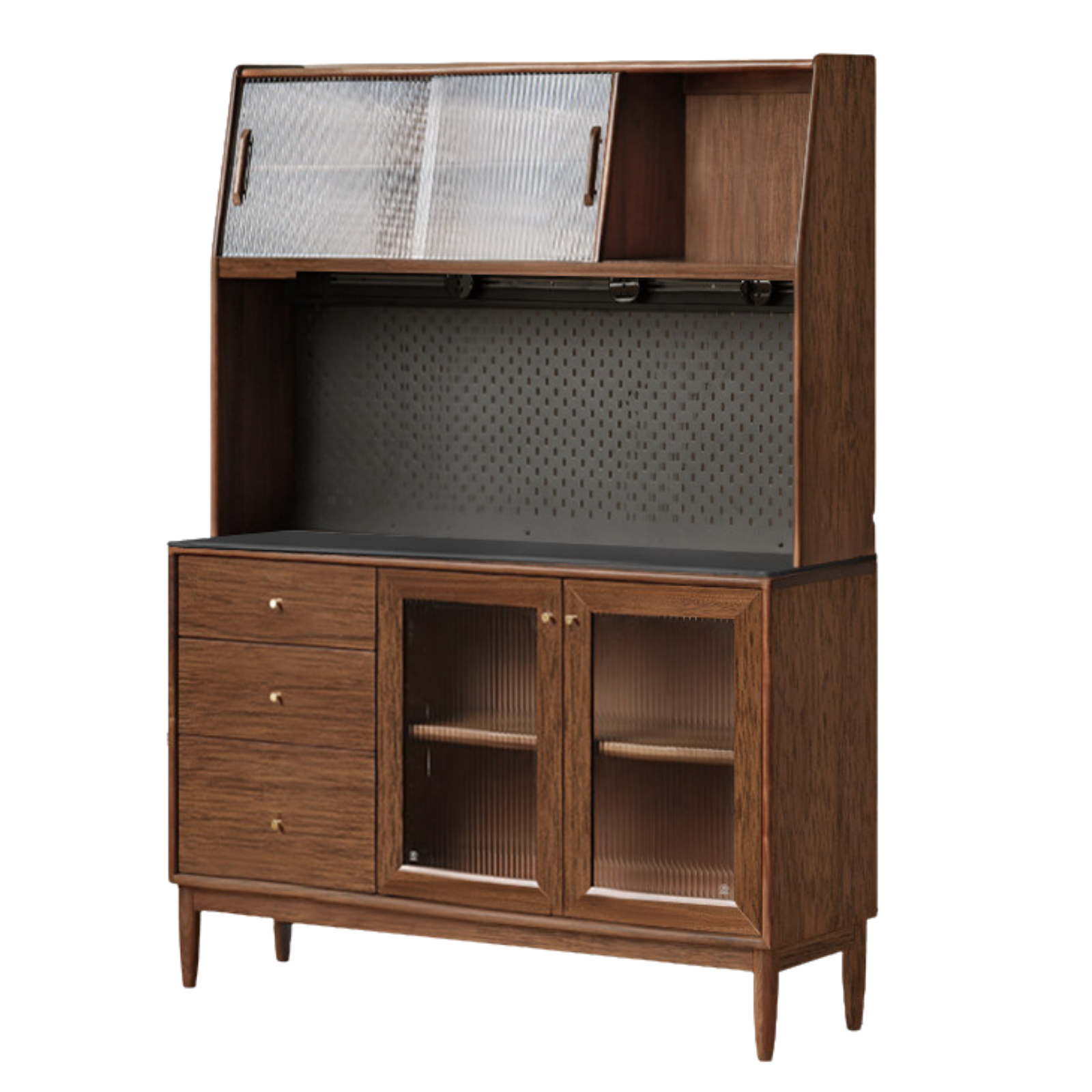 Black Walnut , South American Walnut, Catalpa Solid Wood Sideboard, Buffet Cabinet