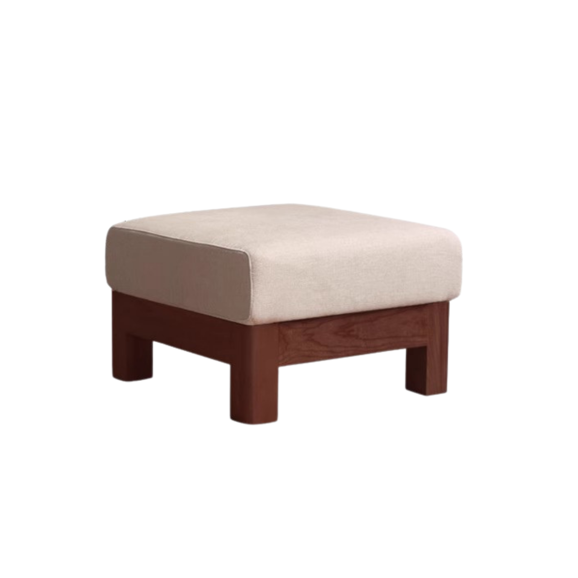 Oak, Ash, Poplar, Black Walnut Solid Wood Footstool Small Fabric Stool For Home