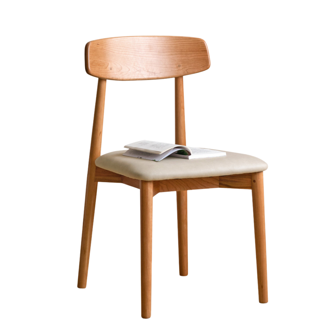 Set 4 pcs Black Walnut, White Ash, Ash, Oak, Cherry, Beech, Solid Rubberwood Dining Chair