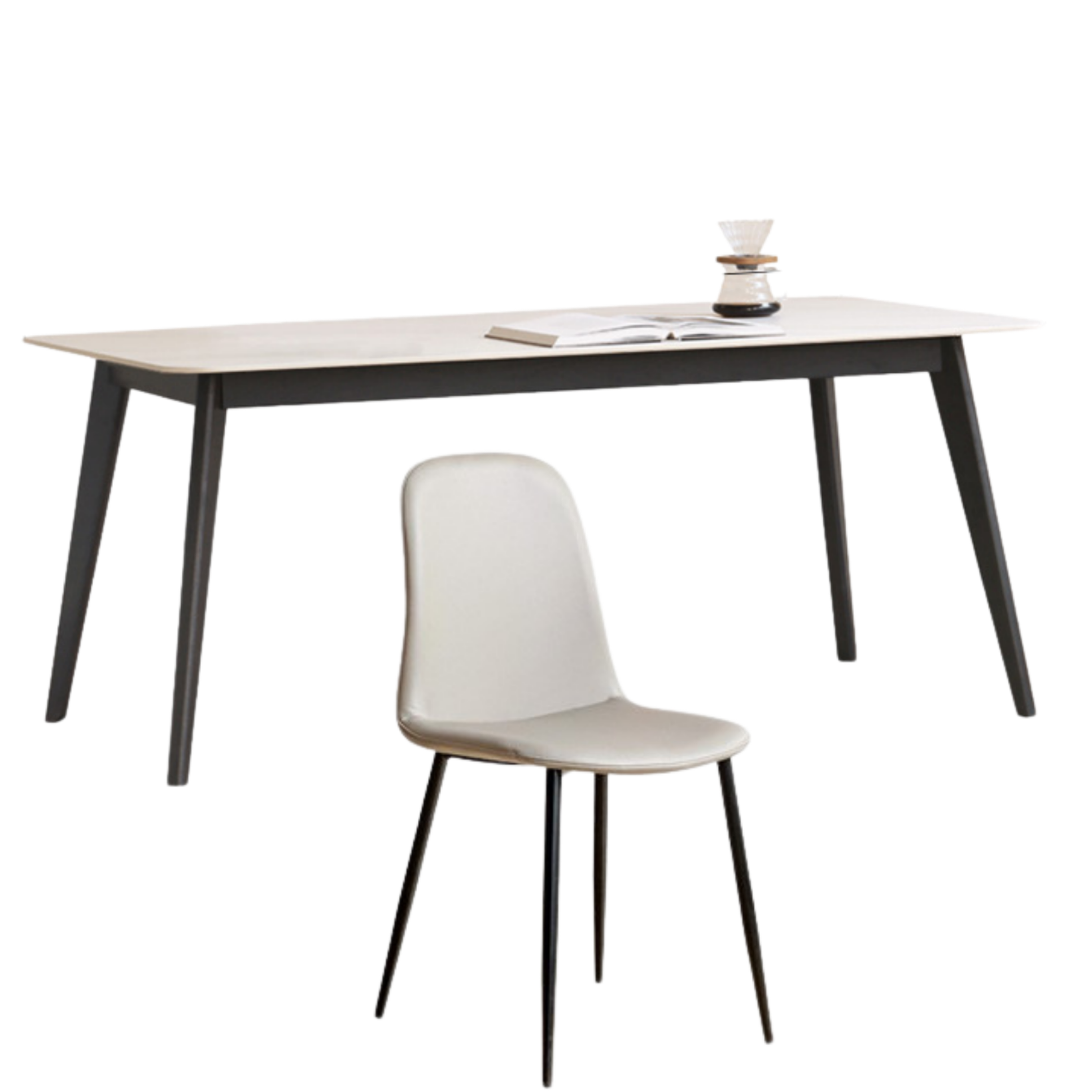 Oak, Solid Rubberwood Reliable Rock Table