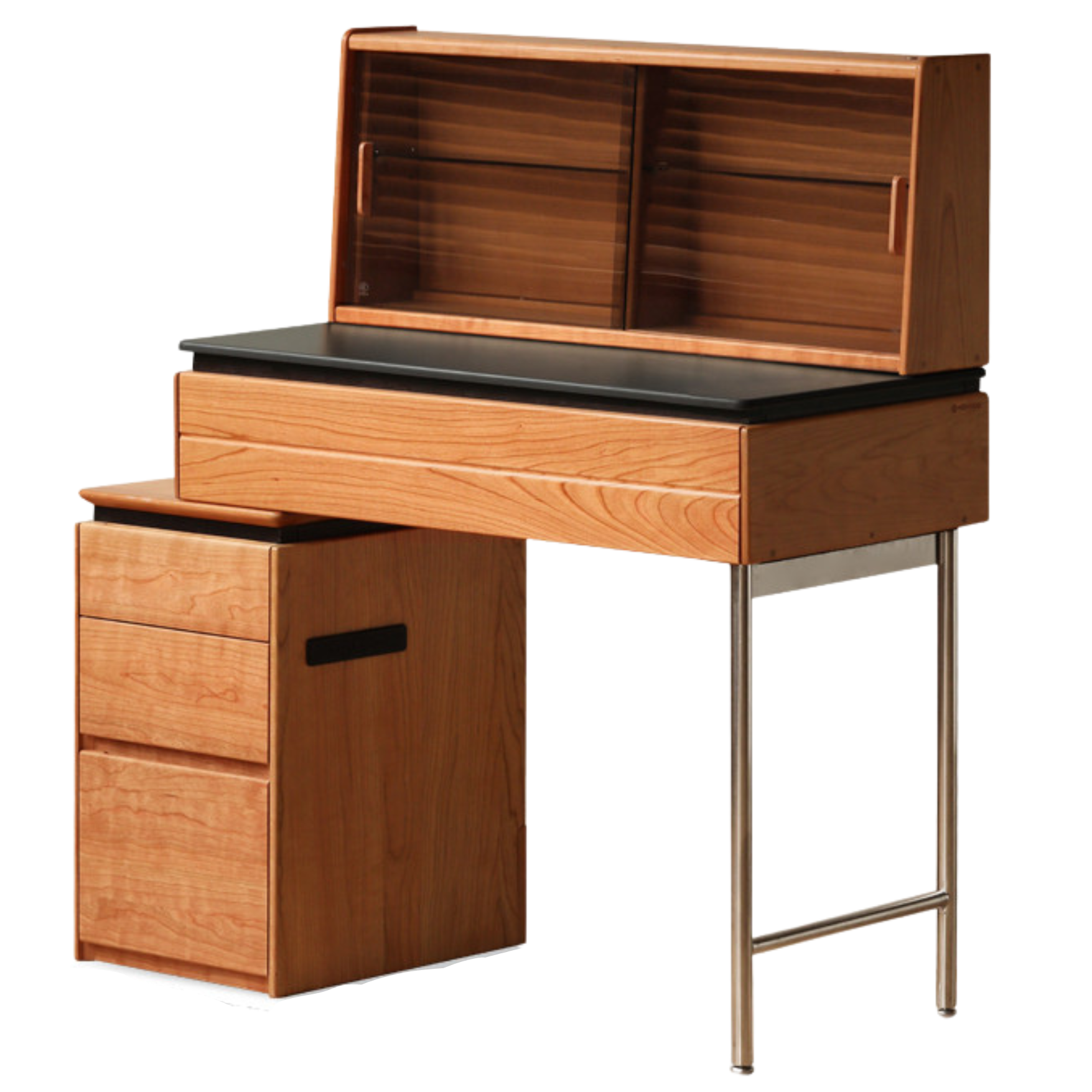 Cherry Solid Wood Retractable Dressing Table.