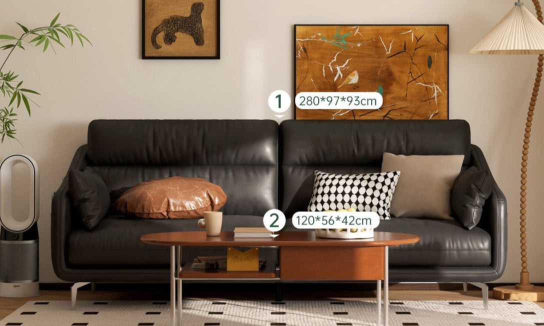 Living room furniture set First layer cowhide sofa living room middle-aged style