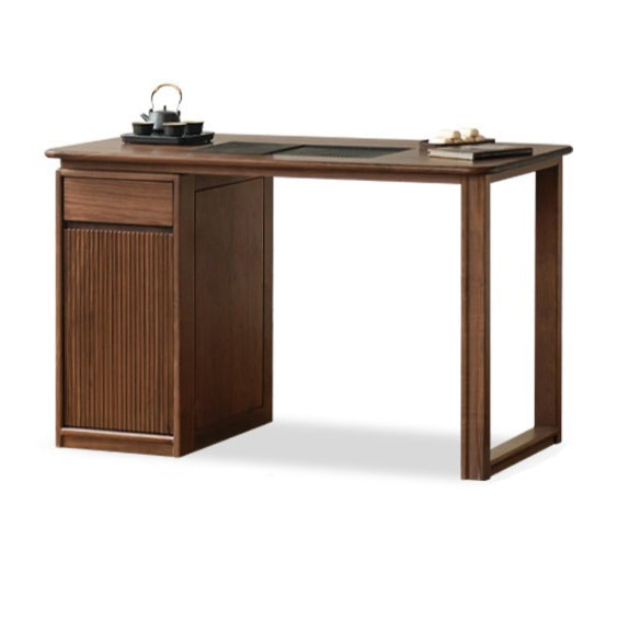 Black Walnut, Oak Solid Wood Large Plate Tea Table.