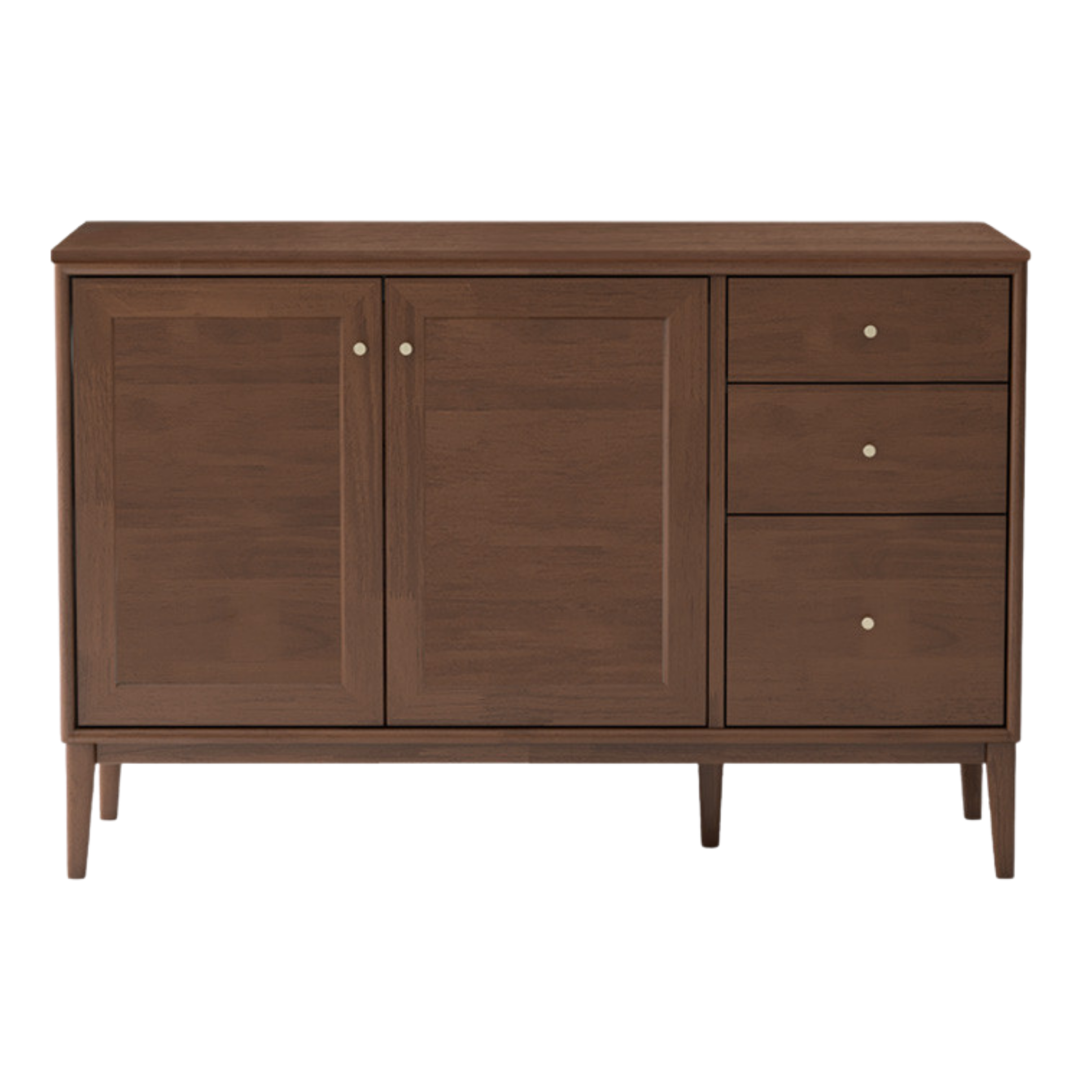 Oak Solid Wood, Solid Rubberwood Modern Dining Sideboard