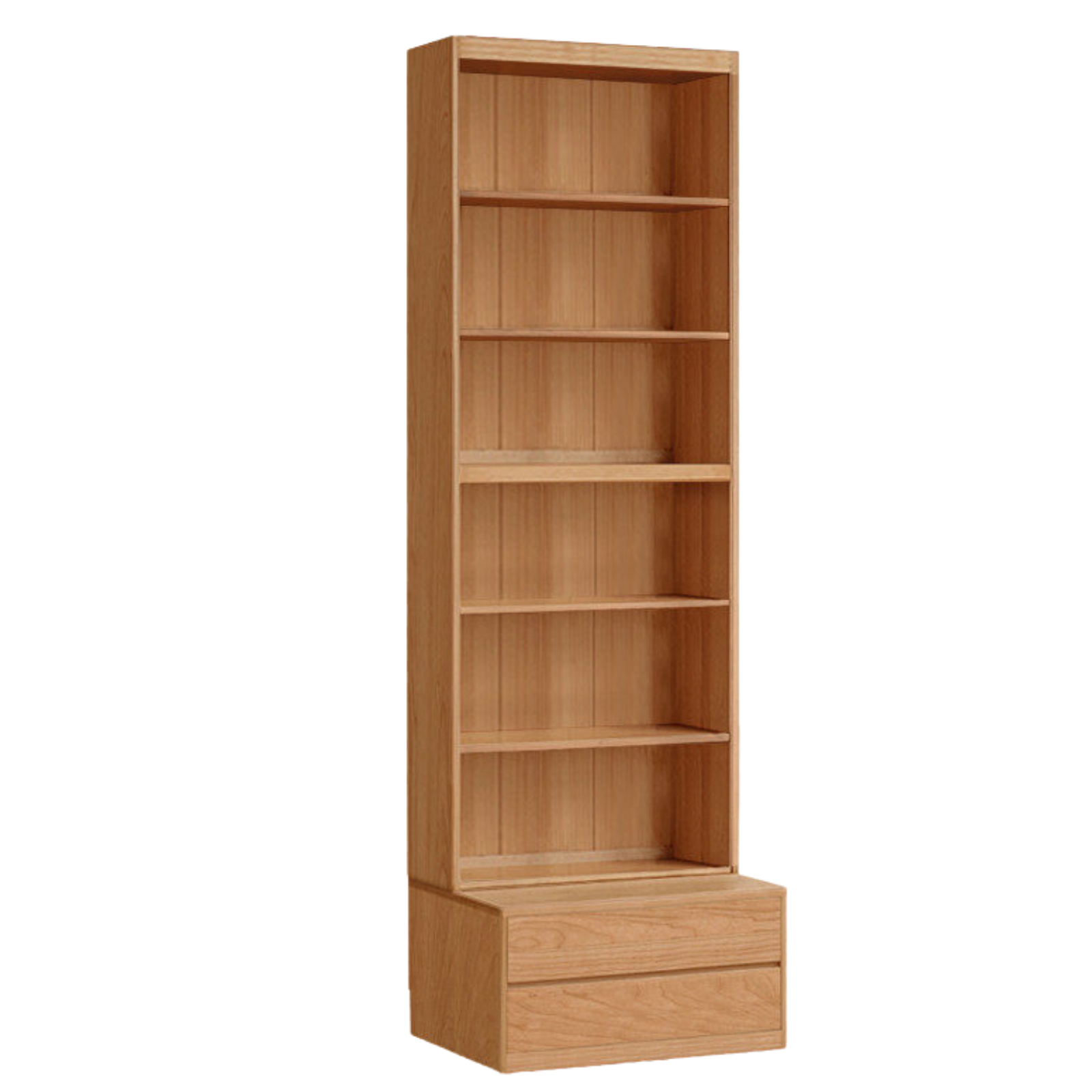 Cherry Solid Wood Bookcase Combination Glass Cabinet