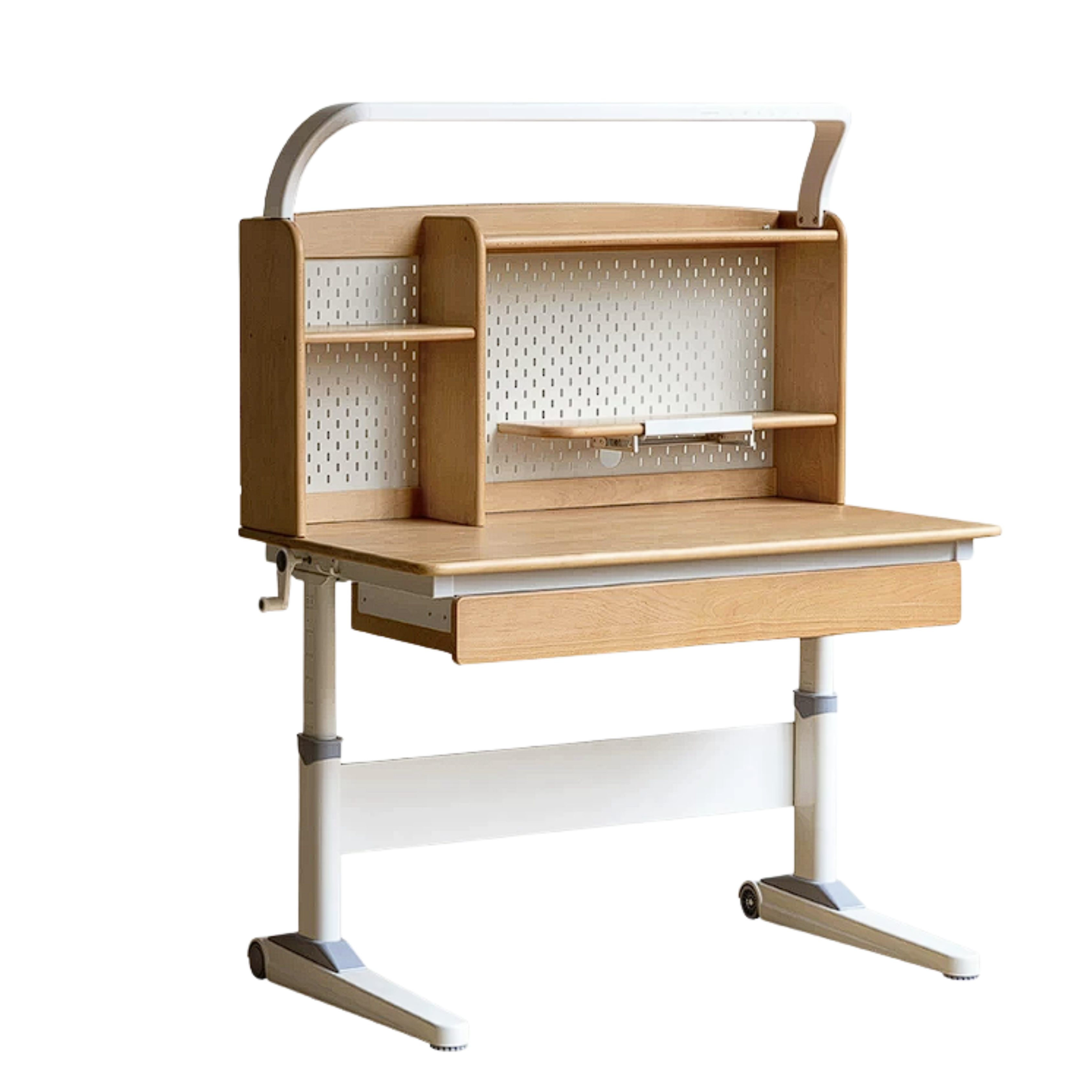 Beech Solid Wood Study Kids Lift Table