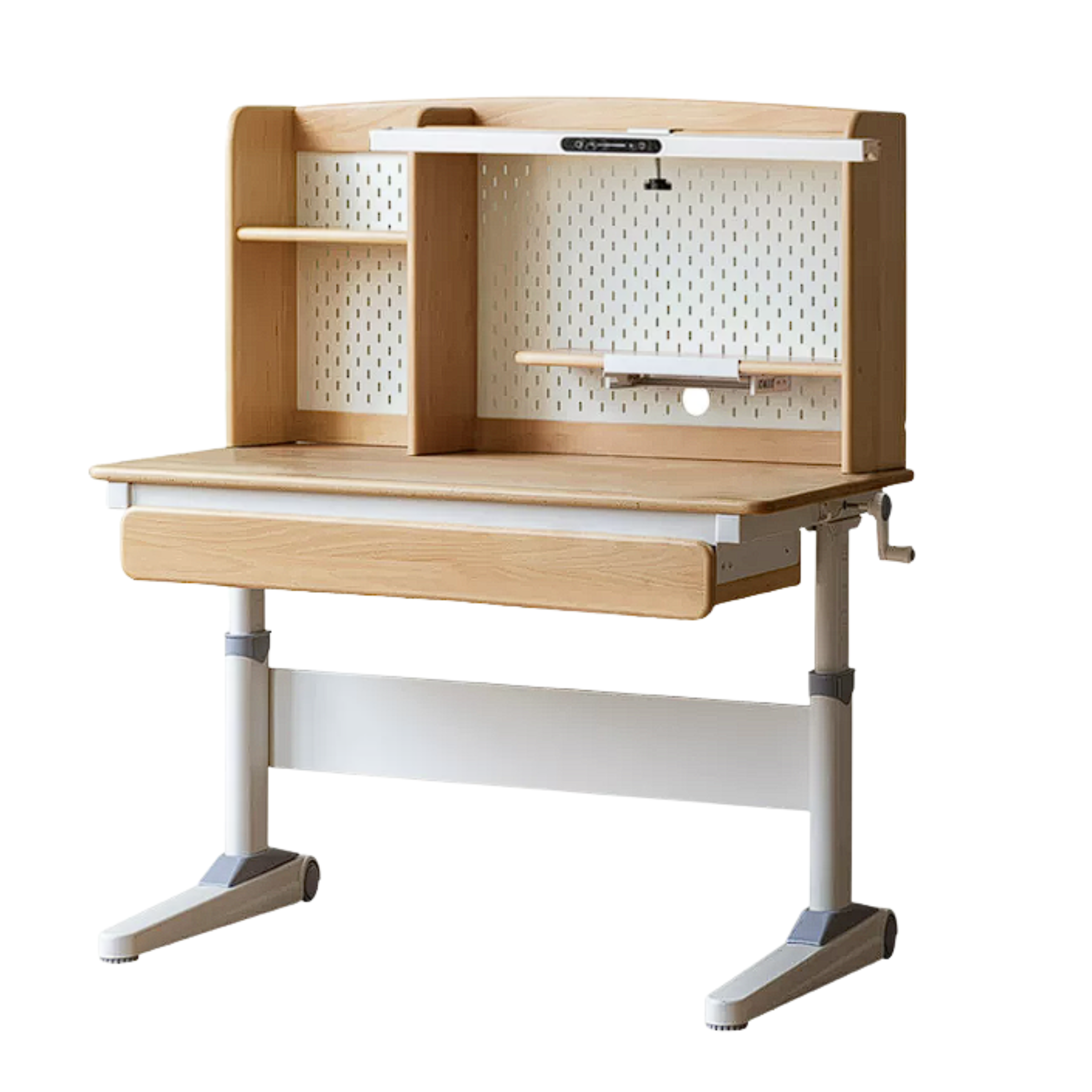Beech Solid Wood Study Kids Lift Table