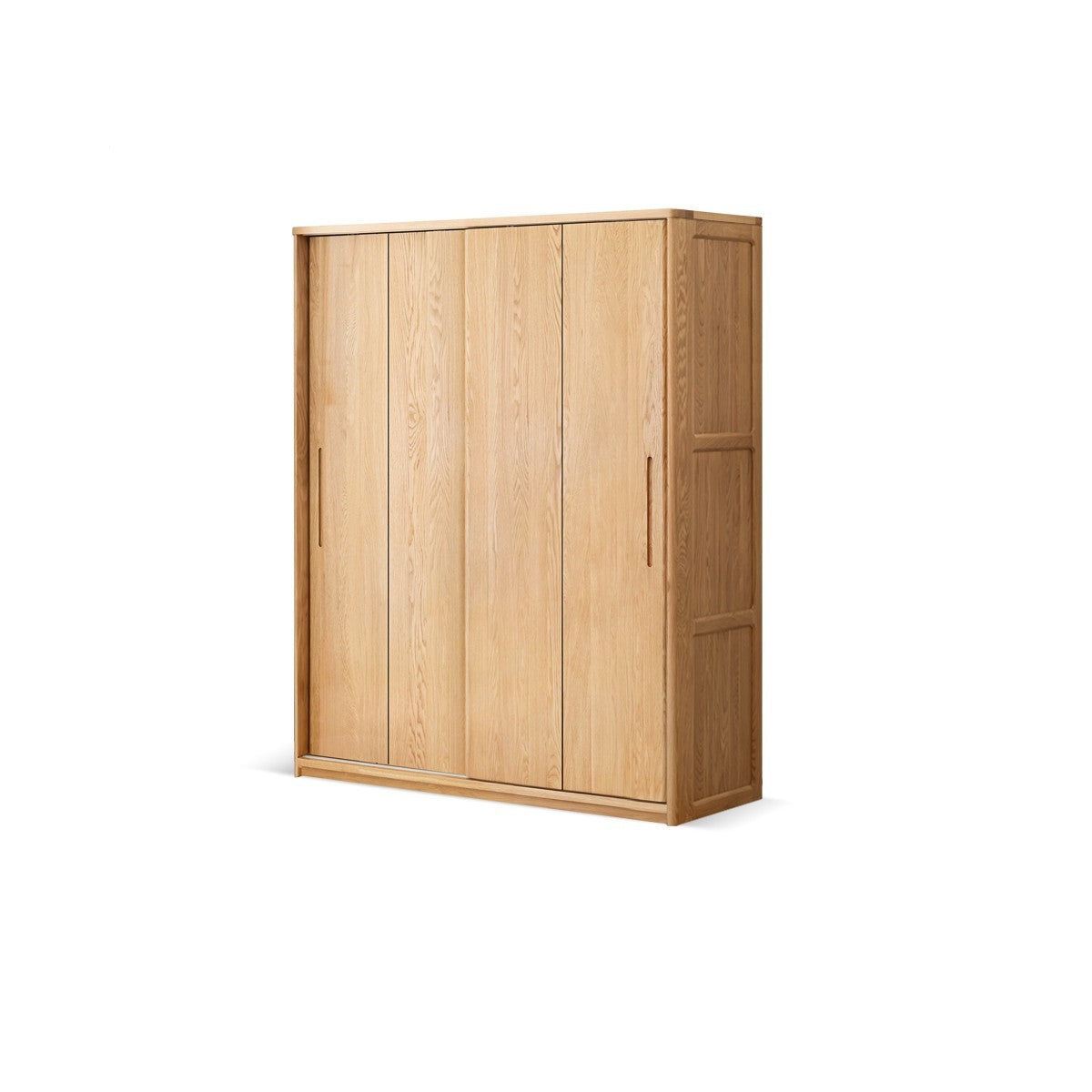 Oak, Ash Solid Wood Wardrobe Sliding Door.