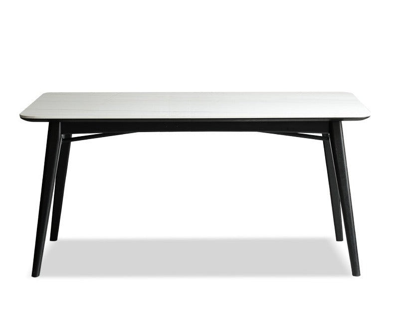 Oak Solid Wood Slate Luxury Dining Table