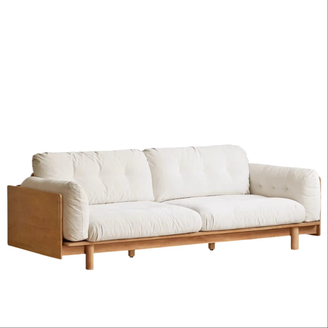 Rubber Solid Wood Modern Soft Sofa