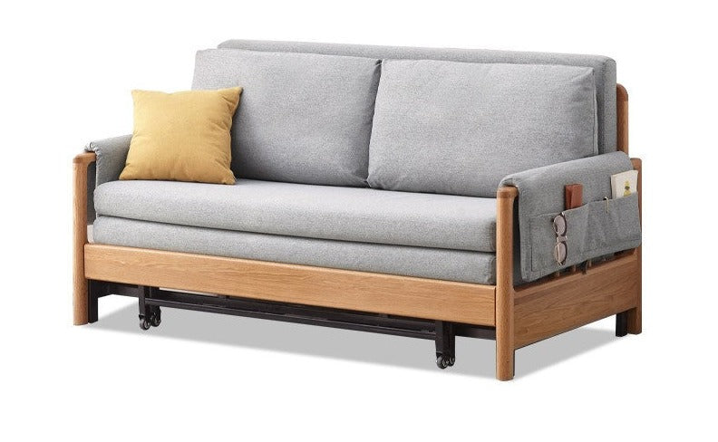 Beech Solid Wood Sofa Bed Modern.