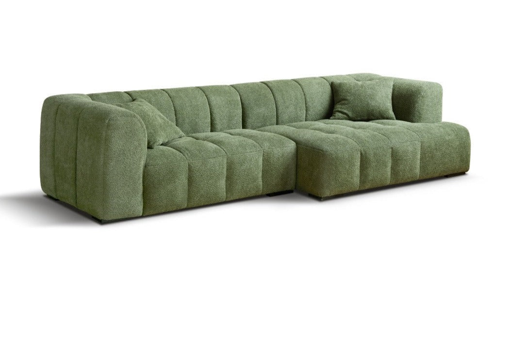 Lamb Fleece Fabric Sofa.