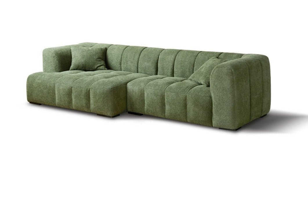 Lamb Fleece Fabric Sofa.