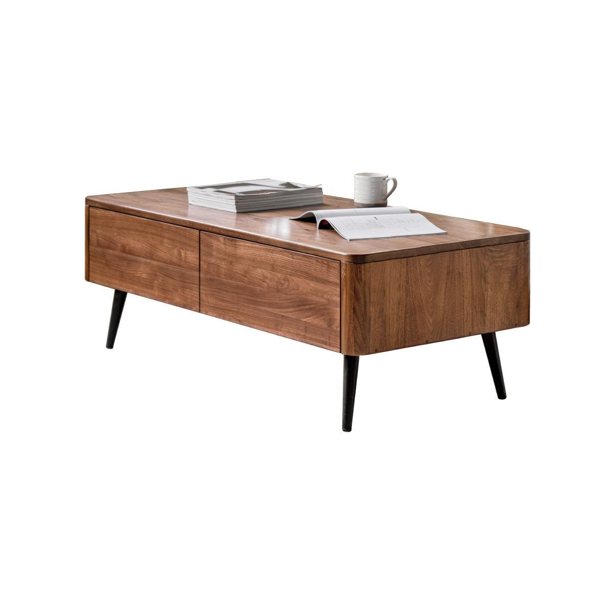 Black Walnut solid wood Slate coffee table"