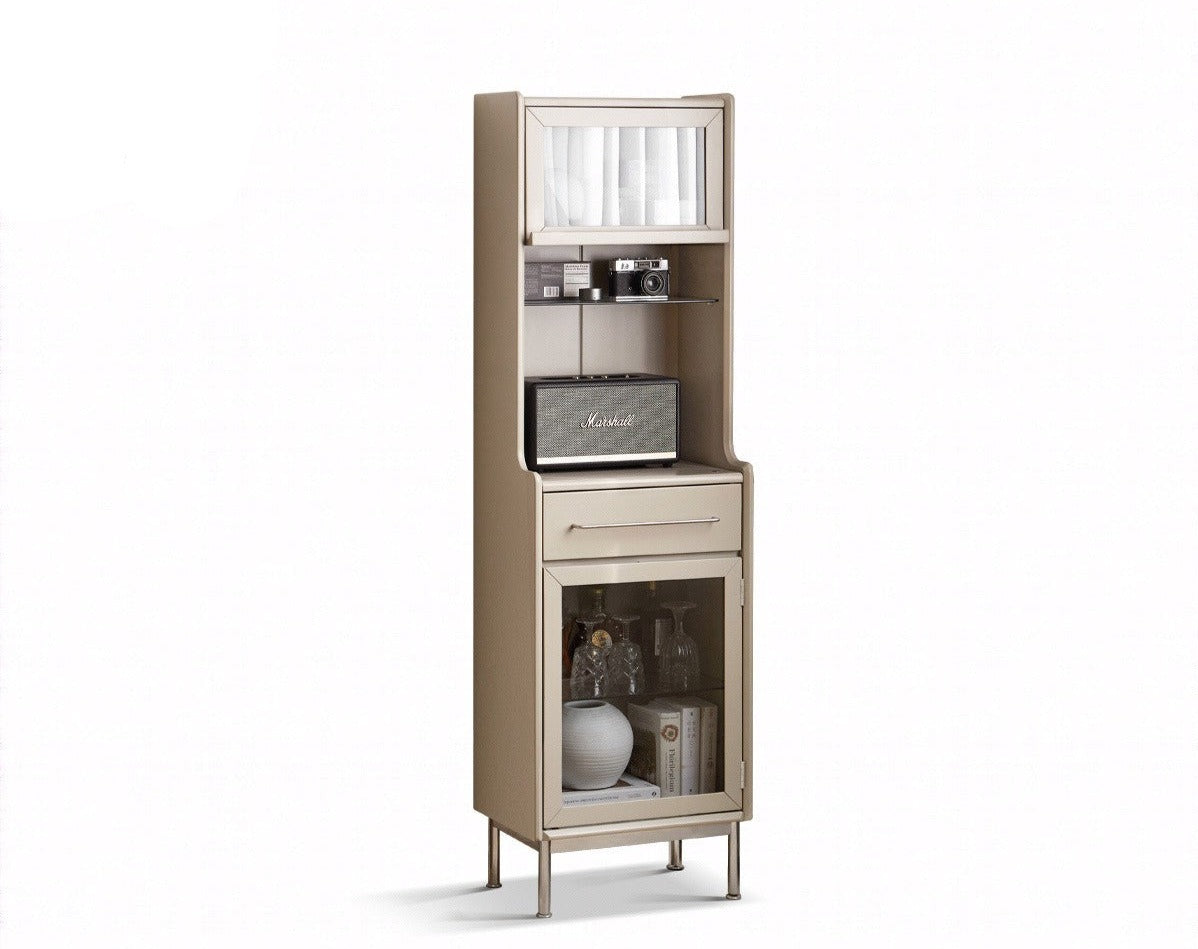 Oak solid wood side cabinet ,narrow sideboard+