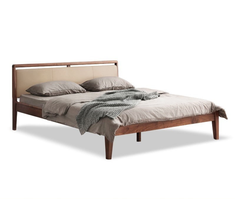 Black Walnut Solid Wood Bed