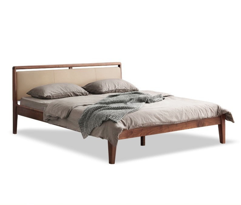 Black Walnut Solid Wood Bed