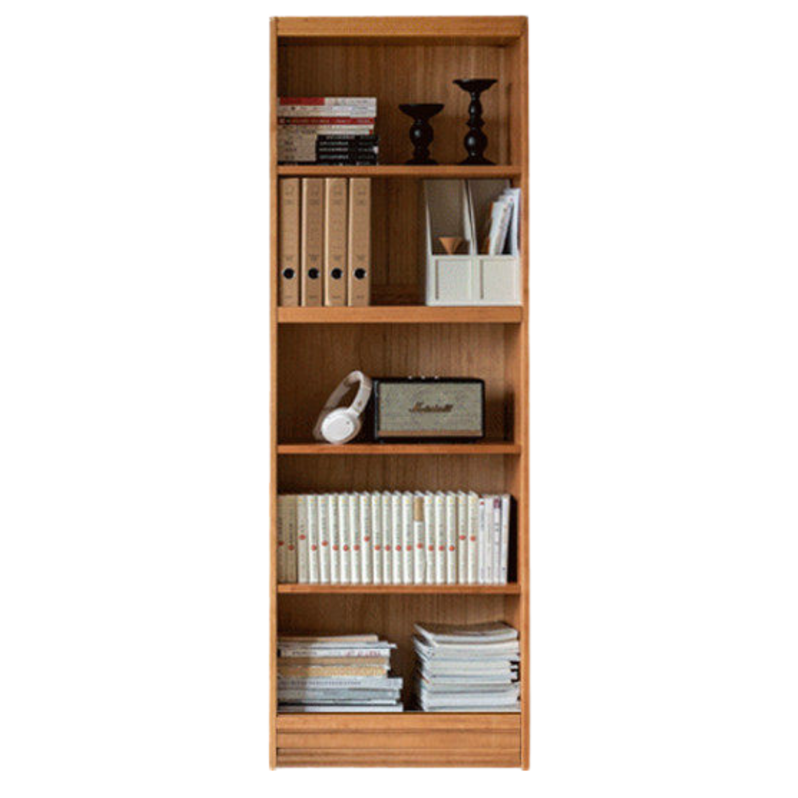 Cherry Solid Wood Bookcase Combination Glass Cabinet