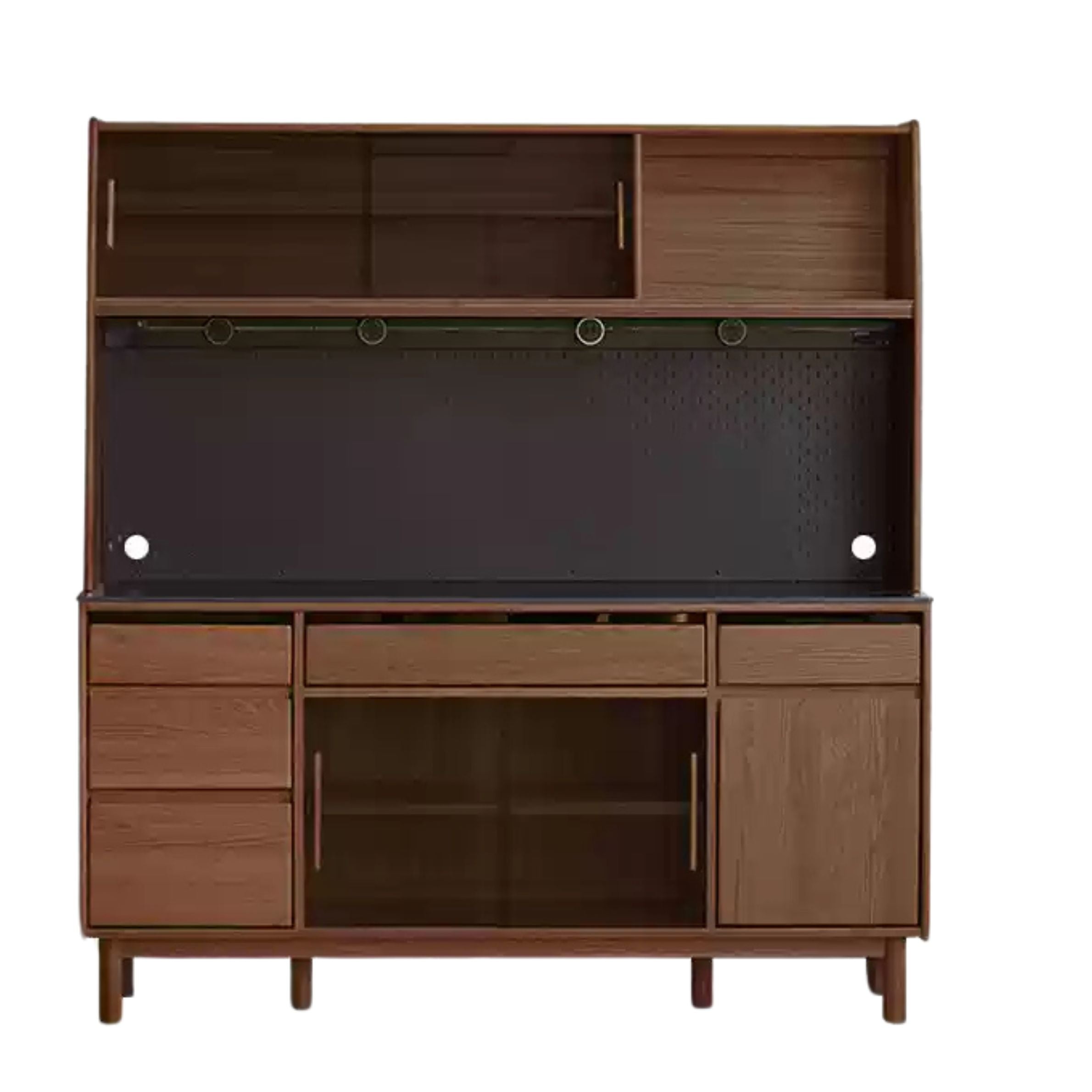 Oak, Ash Solid Wood Modern Rock Board Sideboard