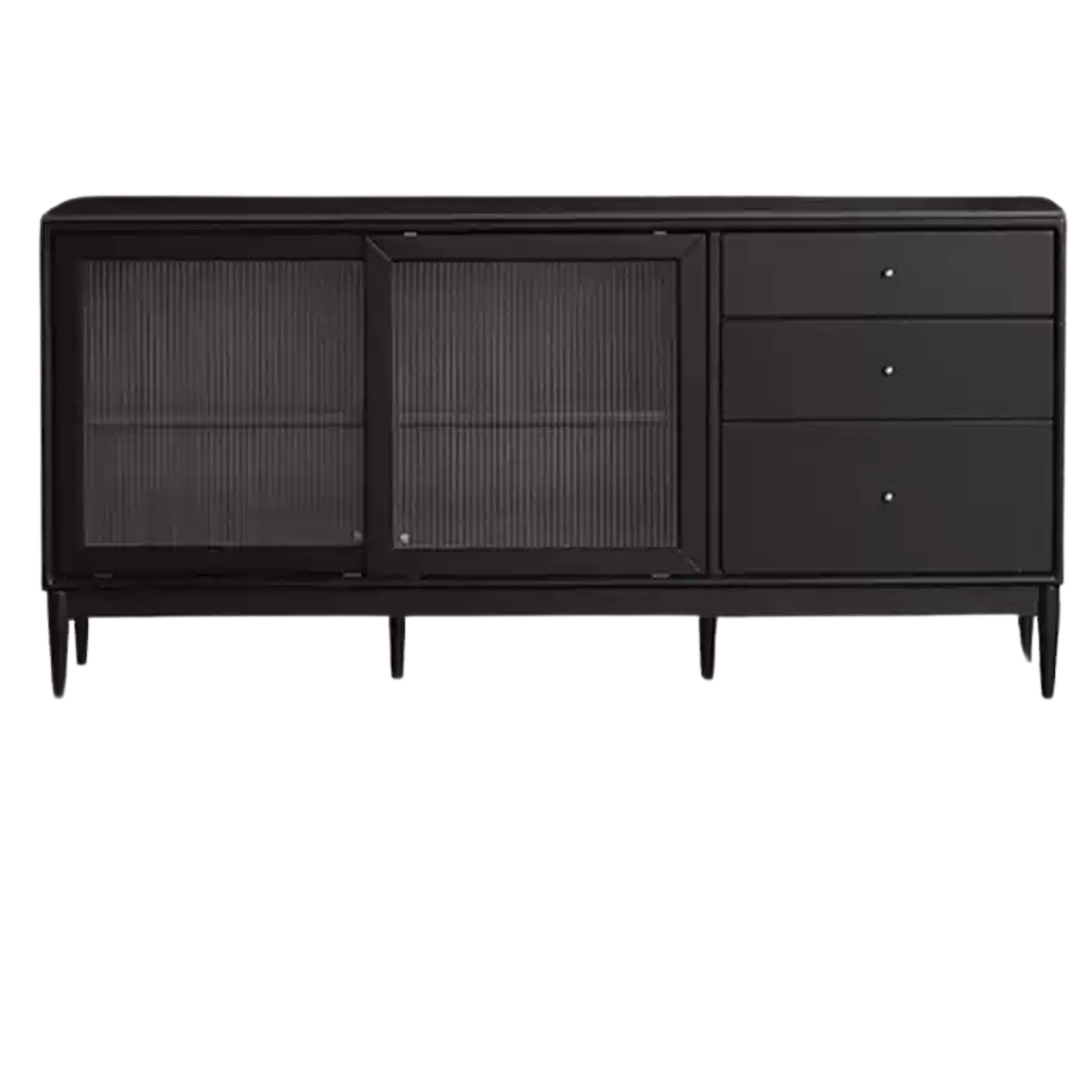 Solid Rubberwood Restaurant Modern Sideboard