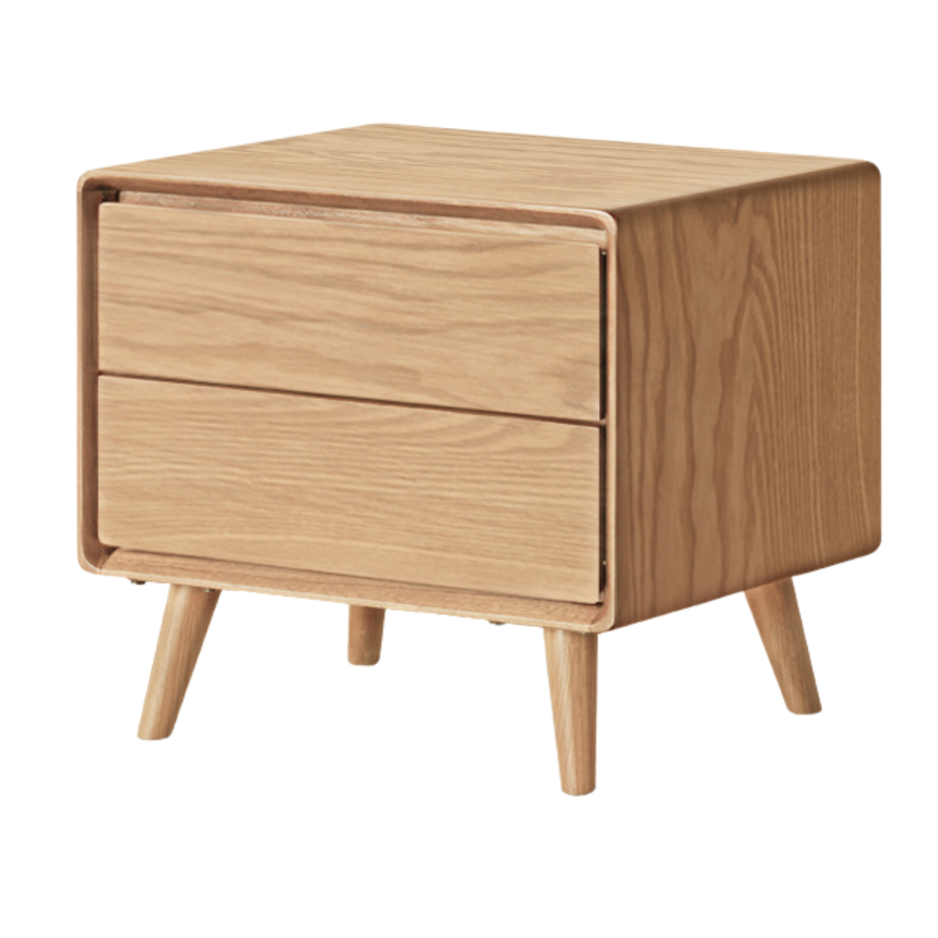 Black Walnut, Ash, Oak Solid Wood Classic Nightstand.