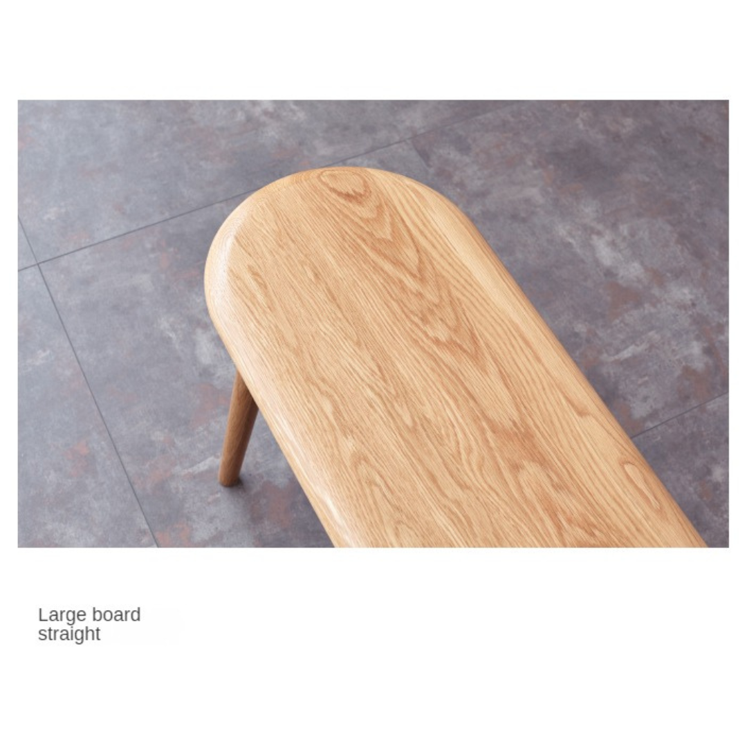 Oak Solid Wood Simple Bench