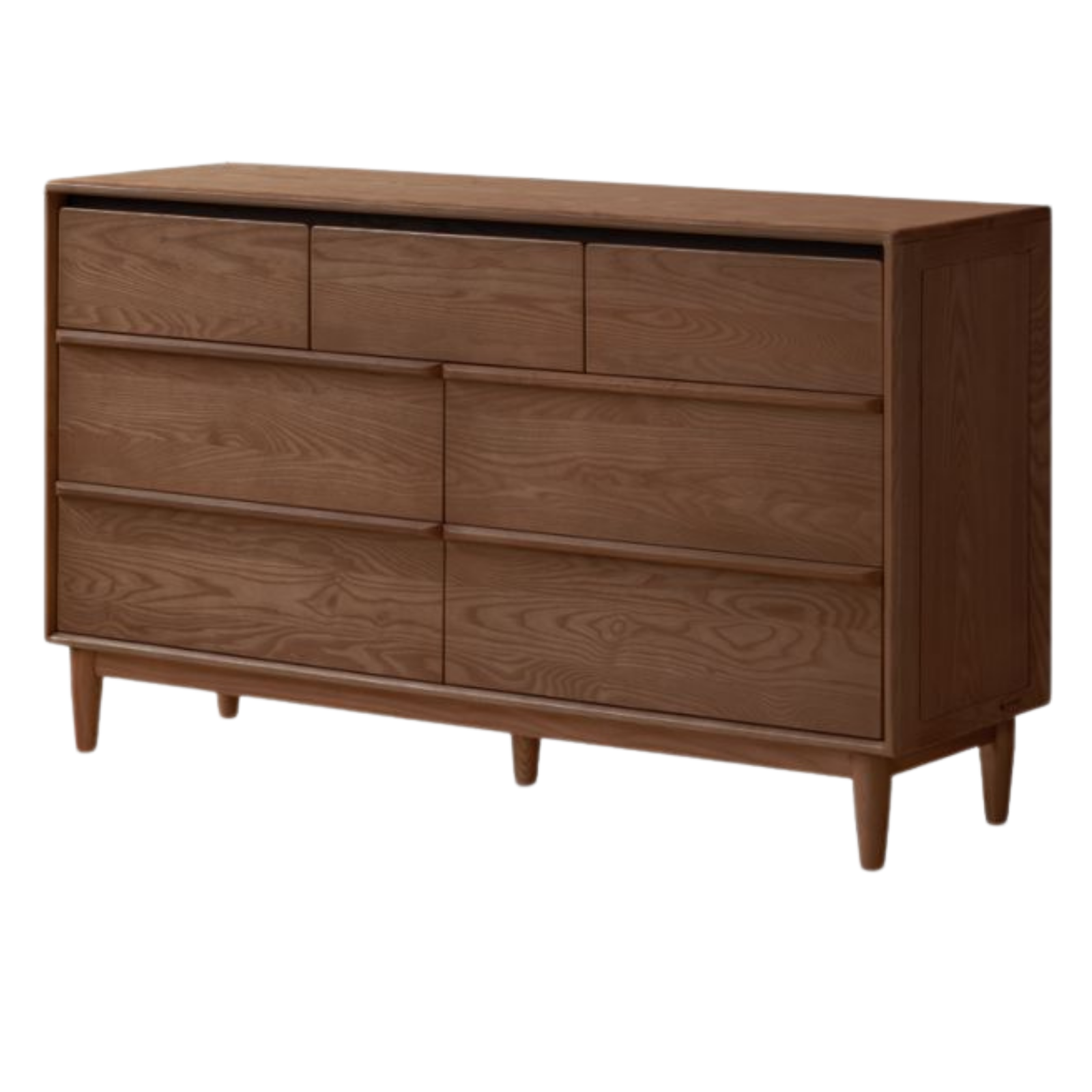Ash Solid Wood Modern Drawer Cabinet