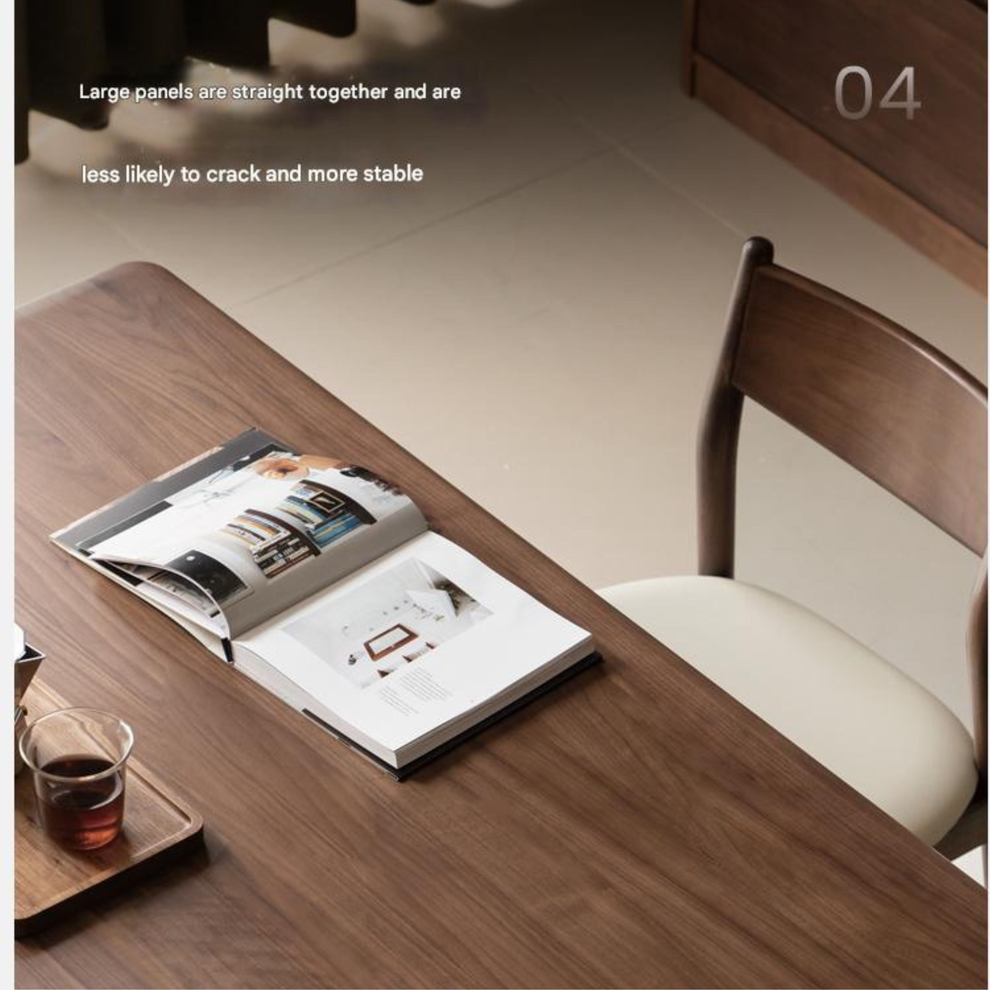 Oak Solid Wood Light Luxury Dining Table
