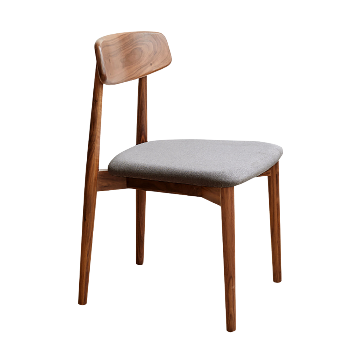 Set 4 pcs Black Walnut, White Ash, Ash, Oak, Cherry, Beech, Solid Rubberwood Dining Chair