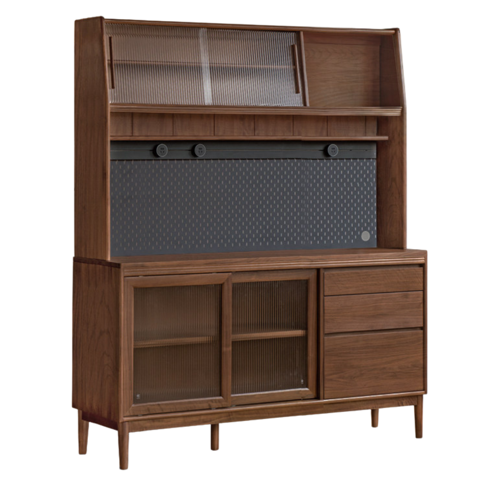 Black Walnut, Oak, Sandalwood, Ash, White Ash Solid Wood Rock Board Sideboard