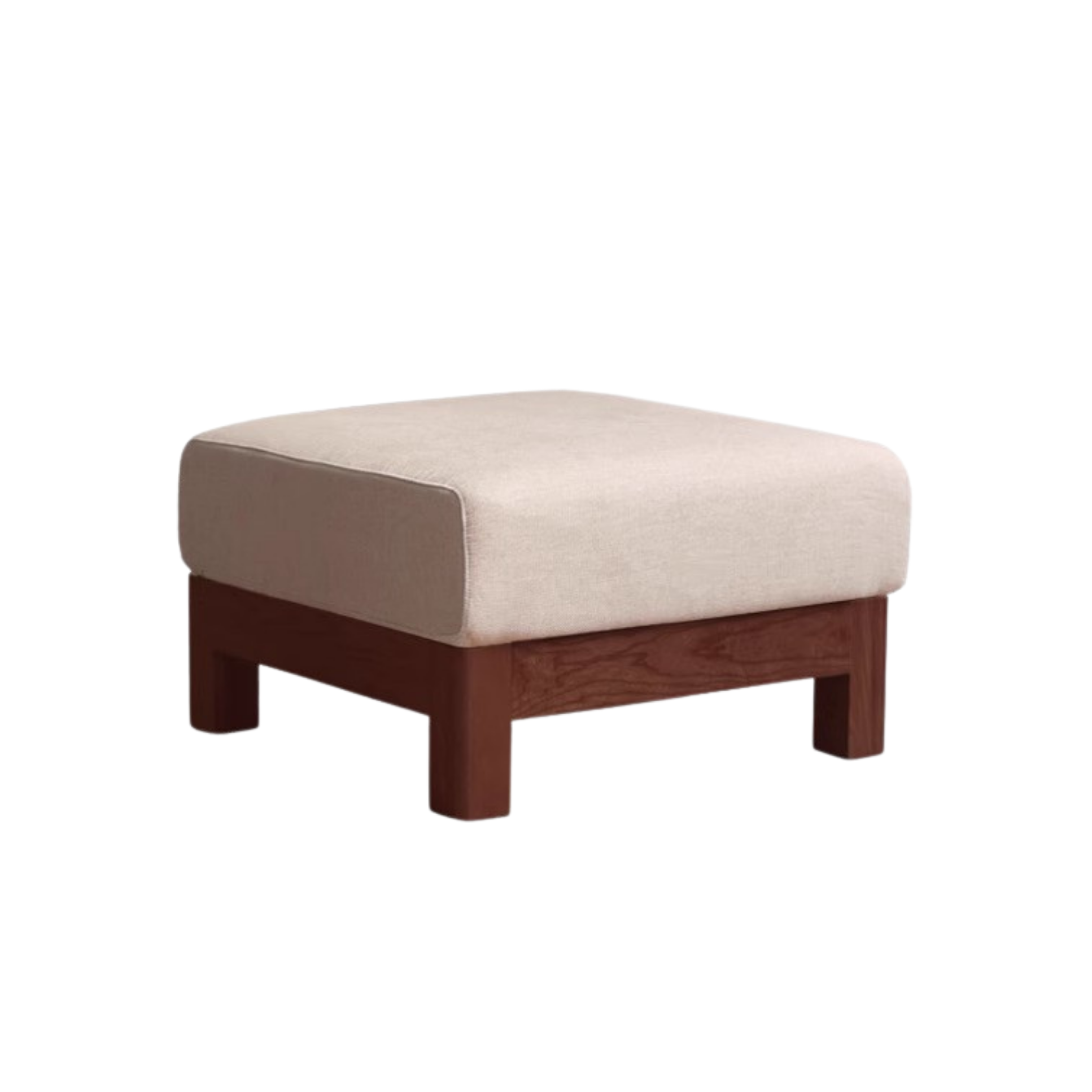 Oak, Ash, Poplar, Black Walnut Solid Wood Footstool Small Fabric Stool For Home