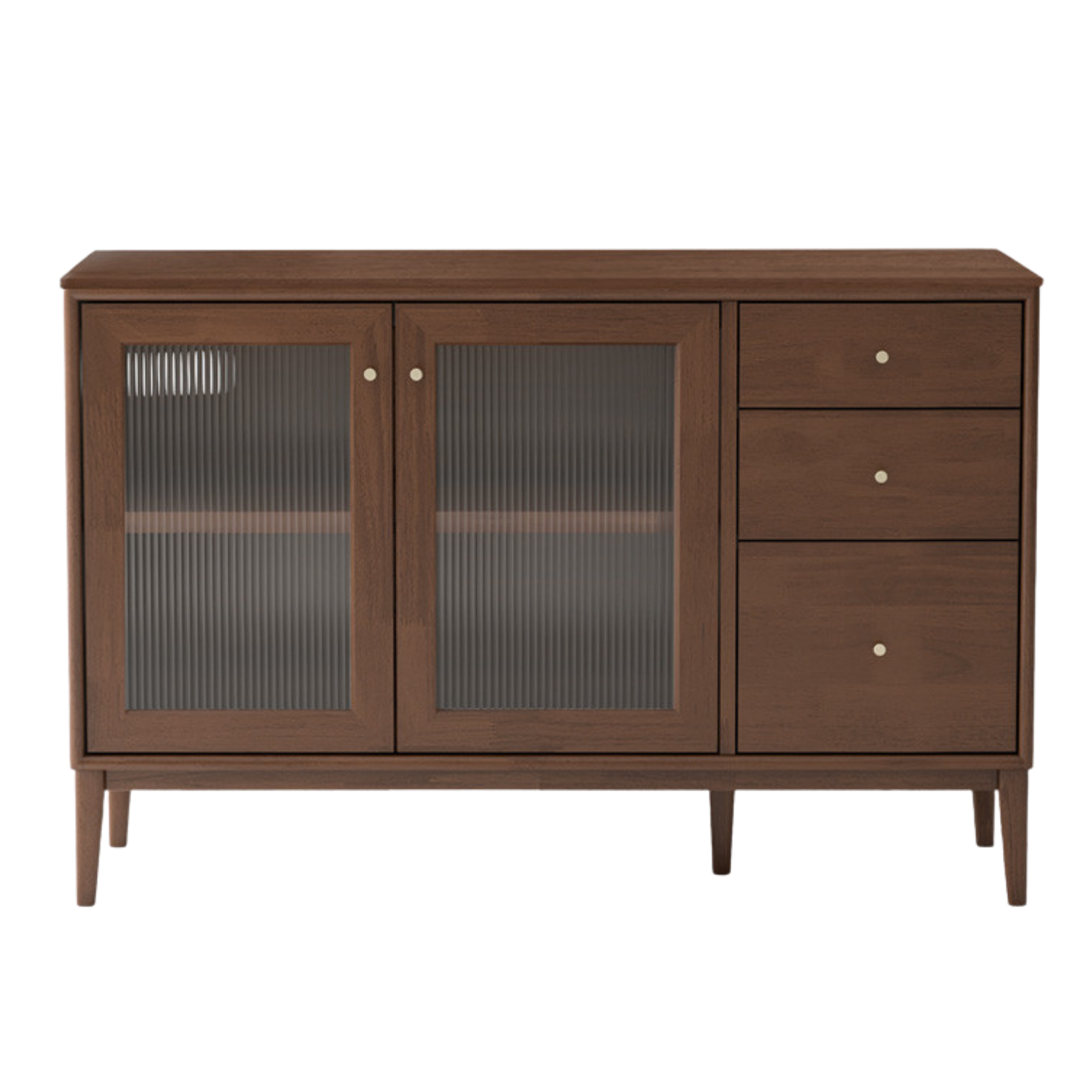 Oak Solid Wood, Solid Rubberwood Modern Dining Sideboard
