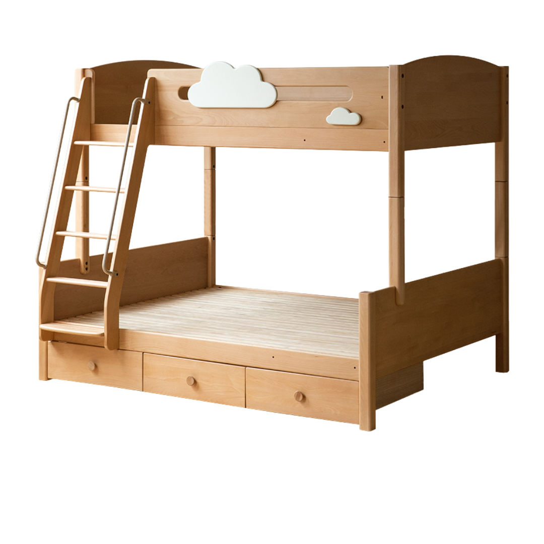 Beech Solid Wood Children's Bunk Bed